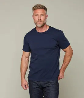 Lucchese Crew Neck Tee :: Navy