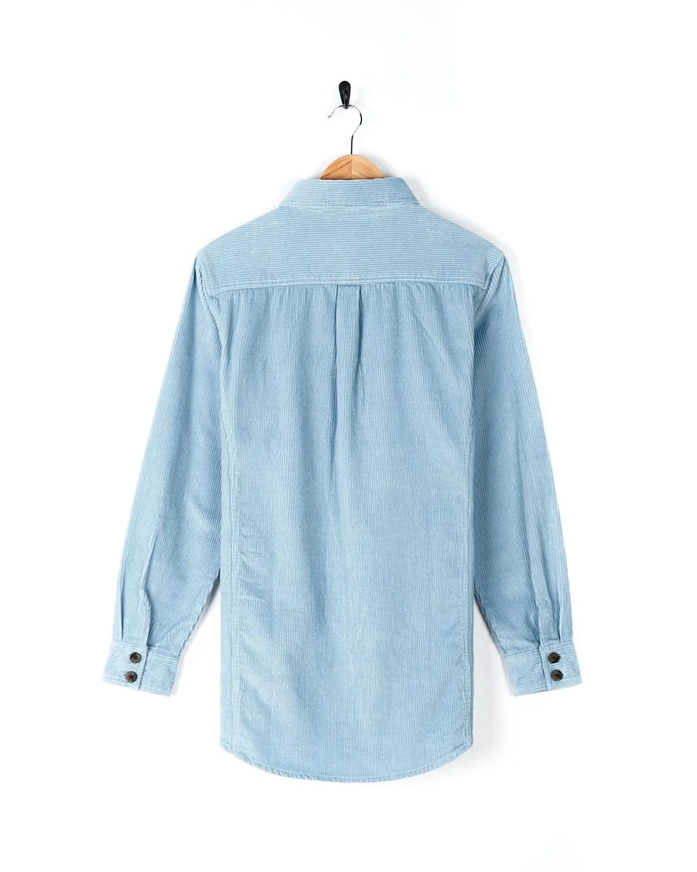 Maddox - Womens Cord Shirt - Light Blue