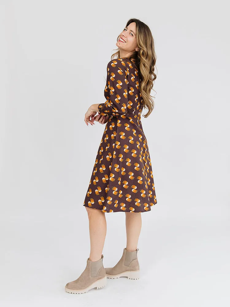 Marseille Long Sleeve Dress - Desert Shapes