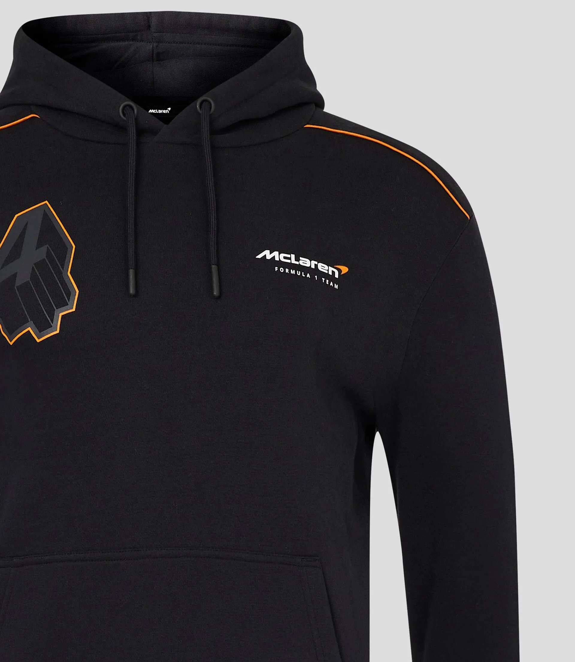 Lando Norris McLaren F1 Core Driver Hoodie - Papaya and Anthracite Colors