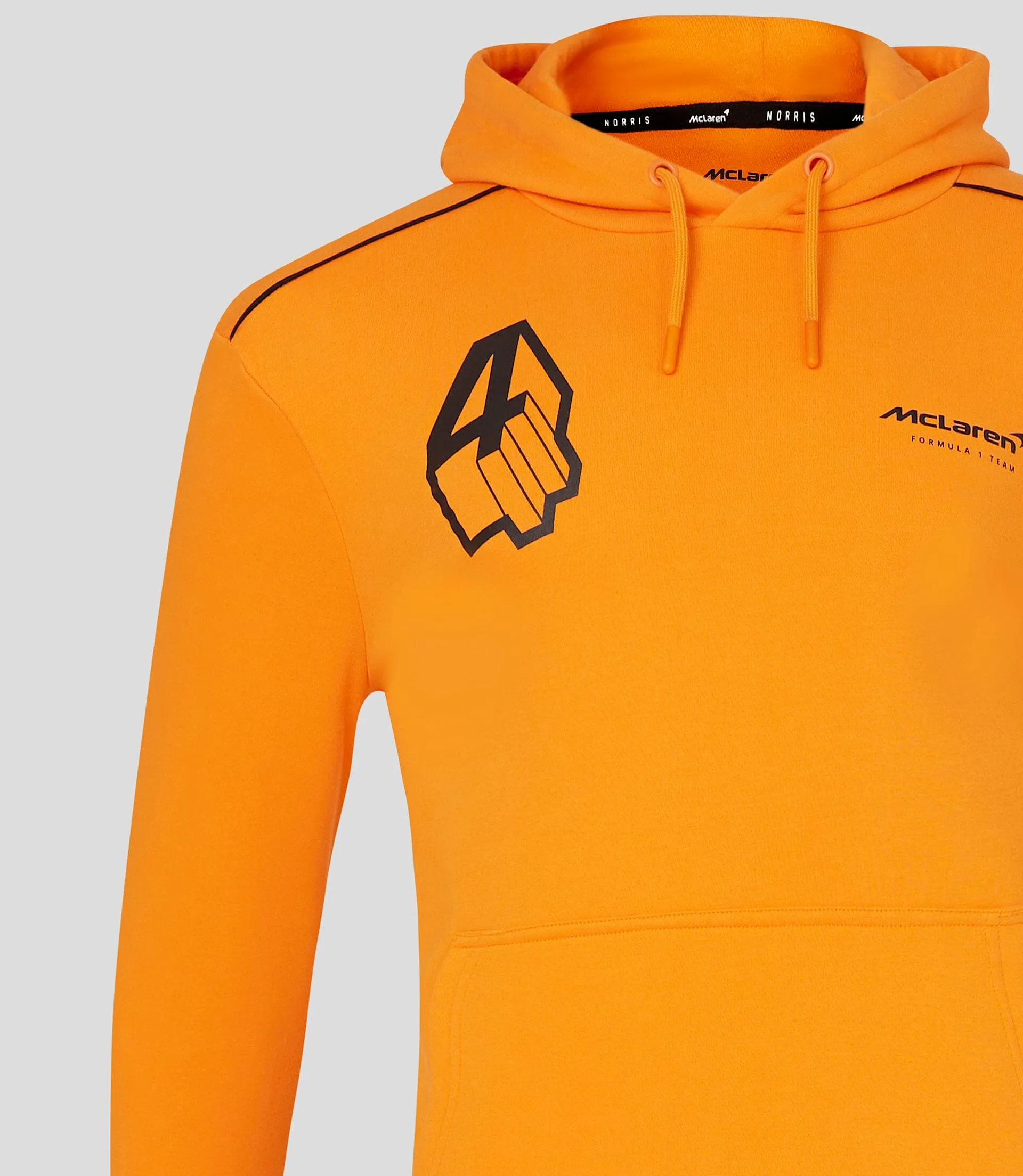 Lando Norris McLaren F1 Core Driver Hoodie - Papaya and Anthracite Colors