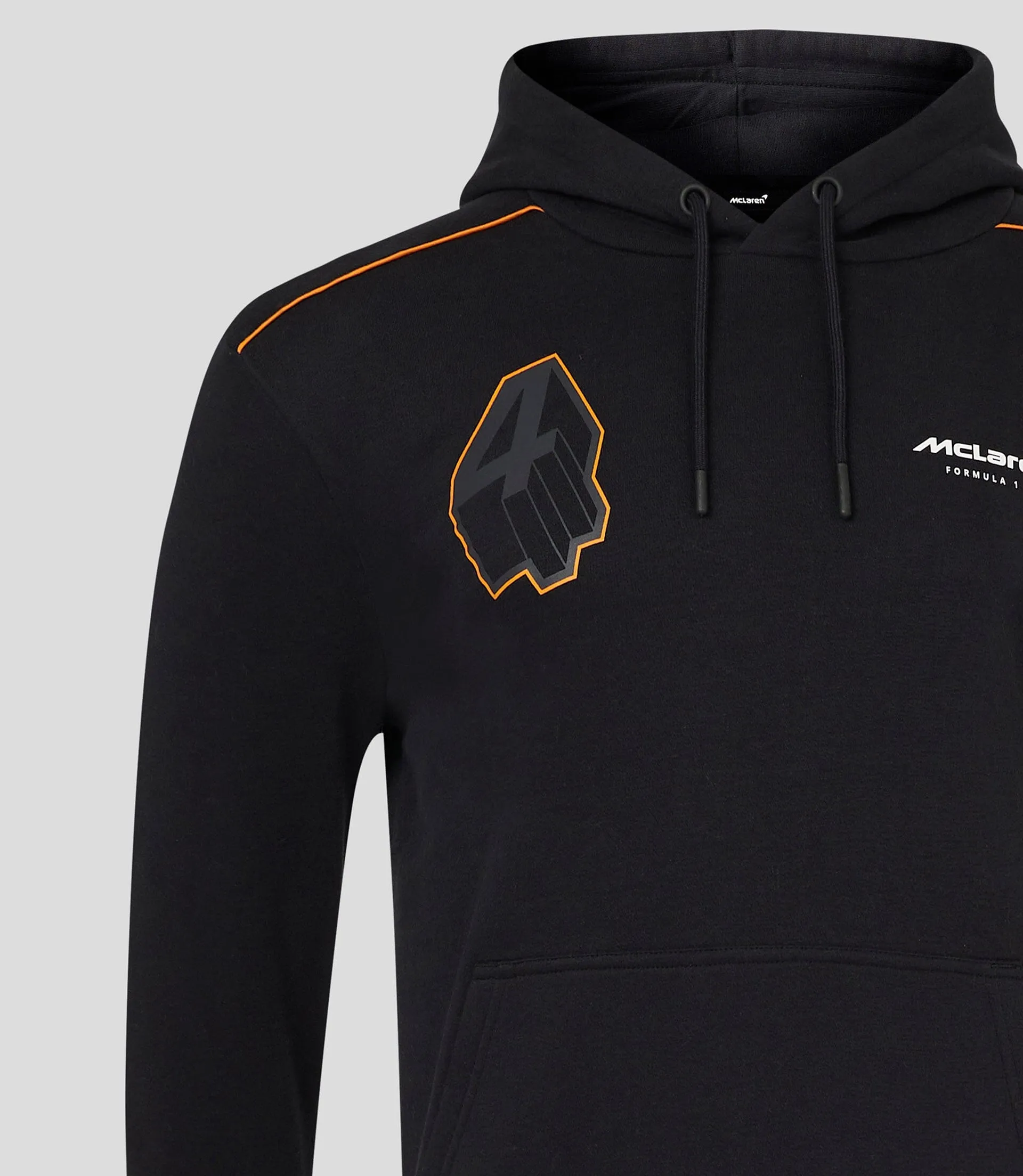 Lando Norris McLaren F1 Core Driver Hoodie - Papaya and Anthracite Colors