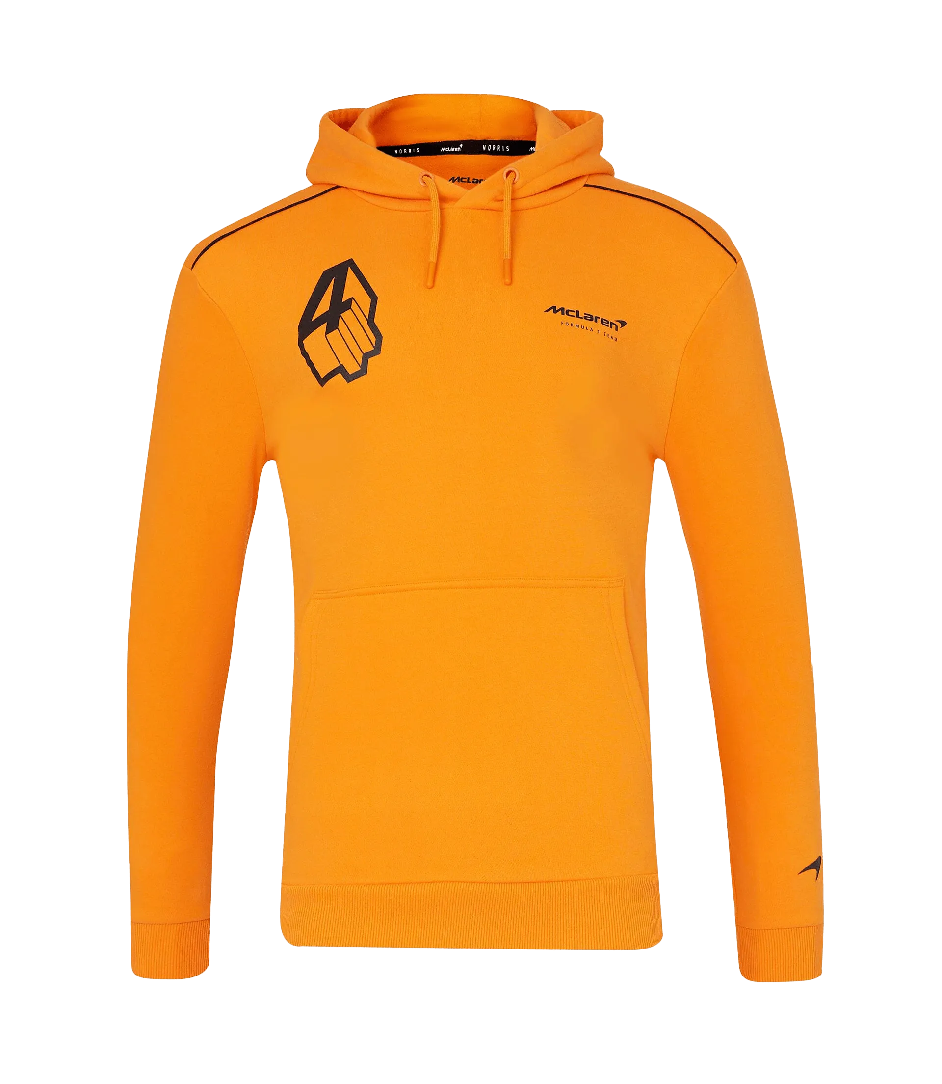 Lando Norris McLaren F1 Core Driver Hoodie - Papaya and Anthracite Colors