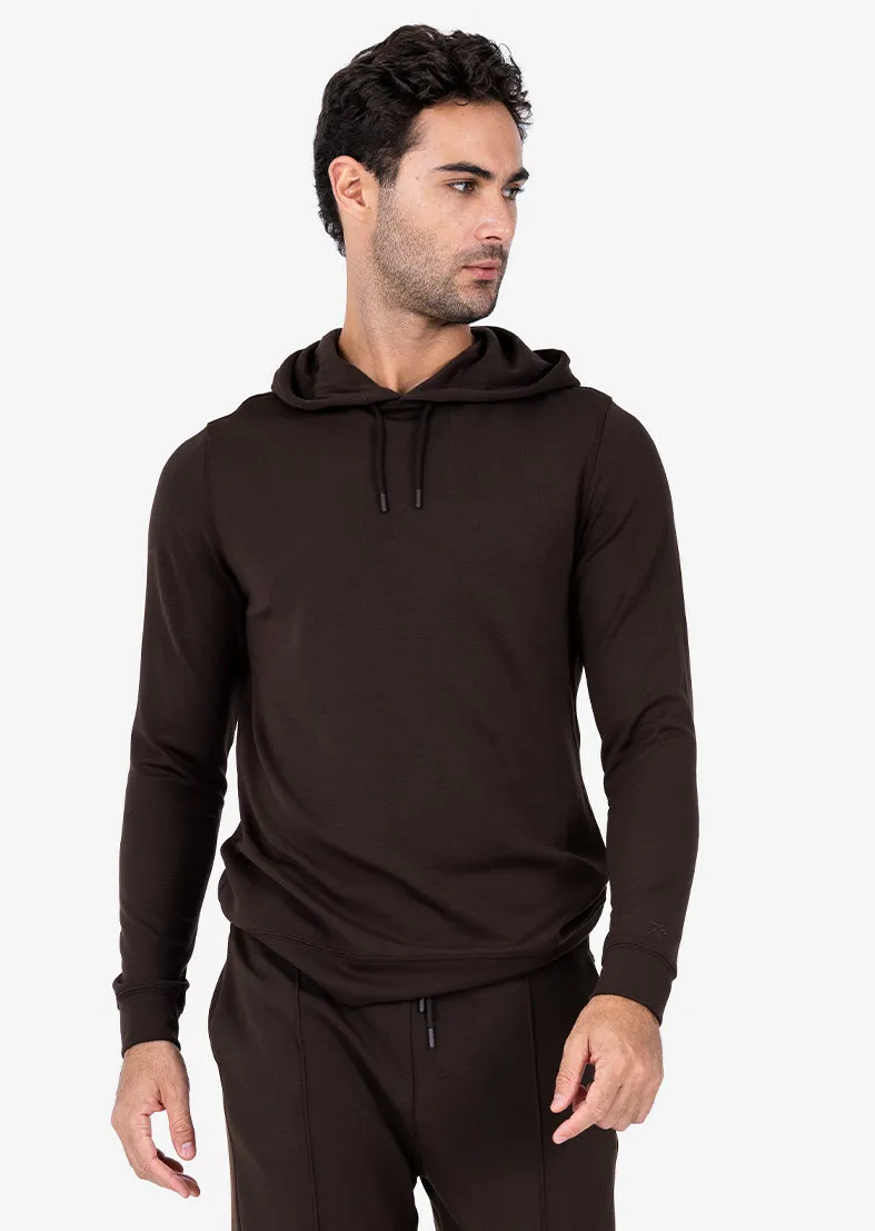 Mens All Around Lounge Hoodie Coffee