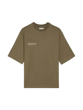 Mens In Conversion Cotton Boxy T-shirt—carbon brown