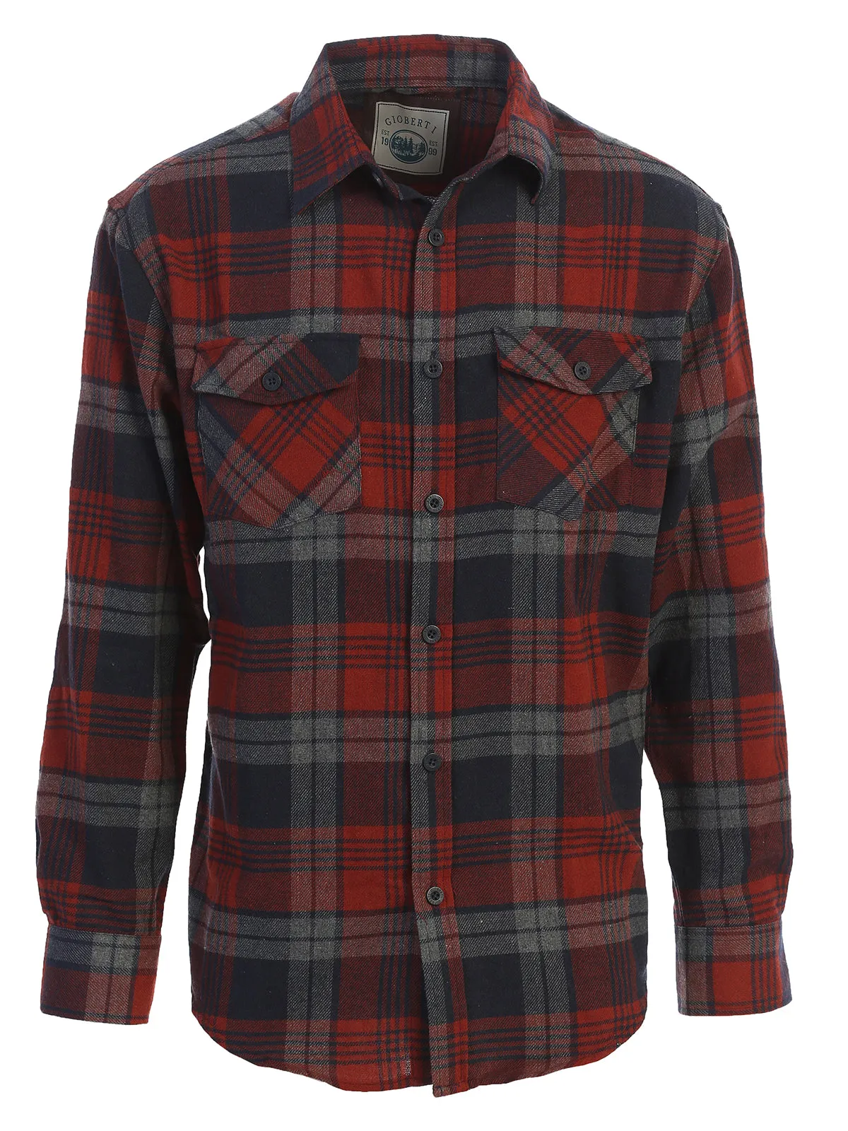 Men's Plaid Flannel Shirt, Size S