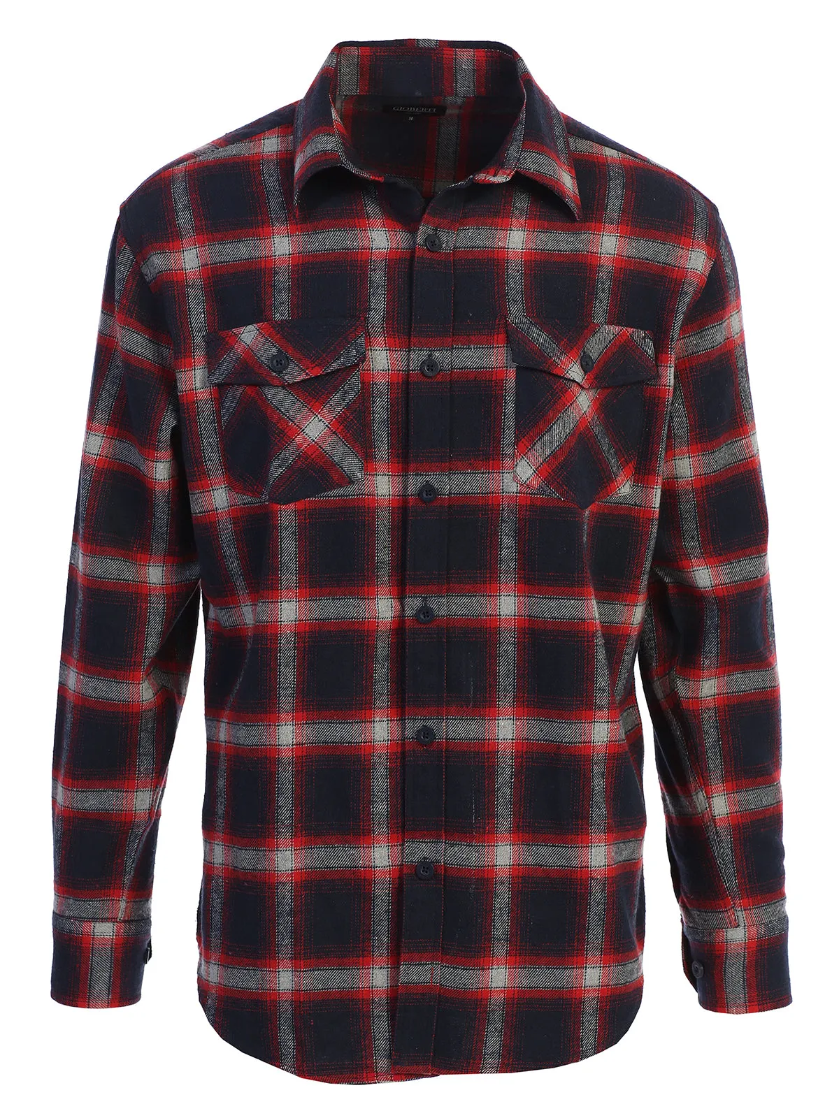 Men's Plaid Flannel Shirt, Size S