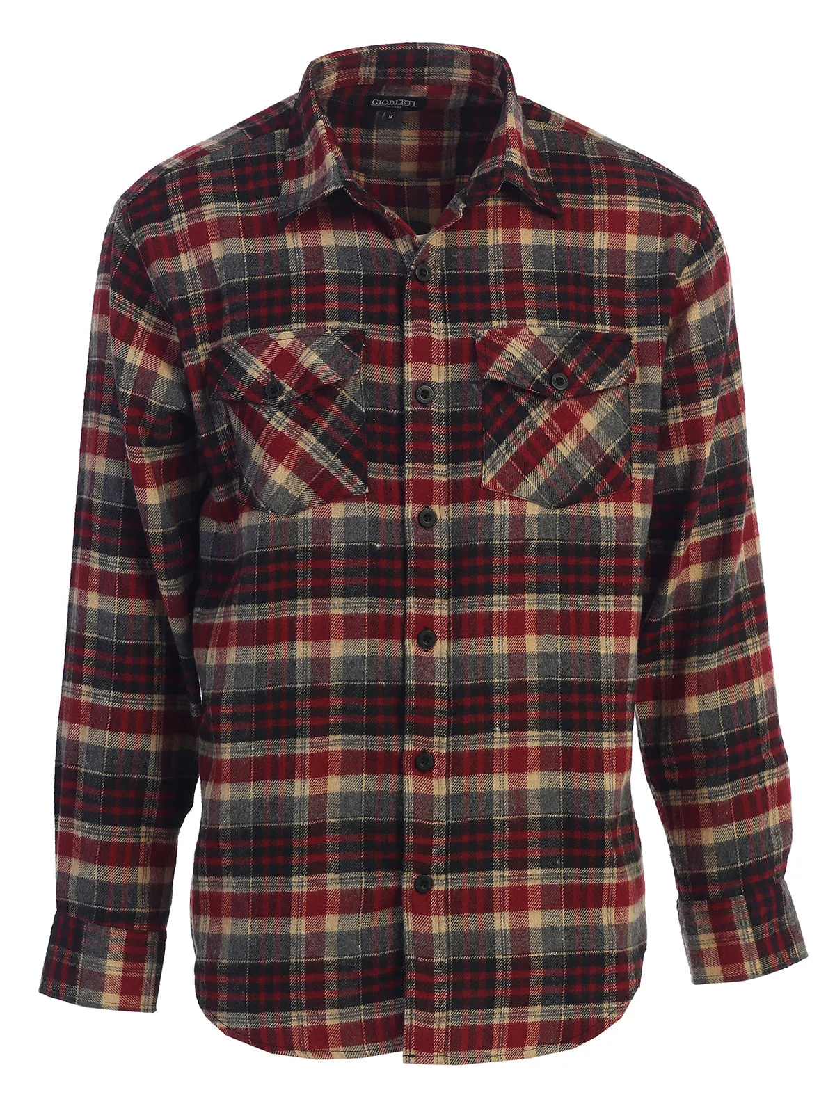 Men's Plaid Flannel Shirt, Size S