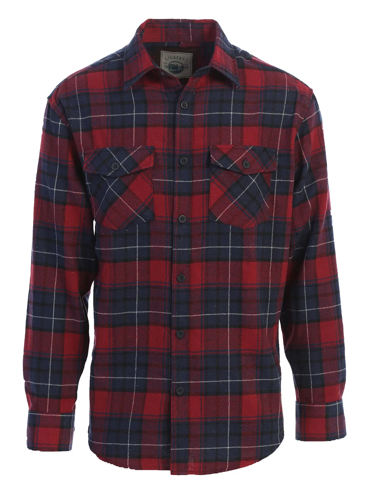 Men's Plaid Flannel Shirt, Size S