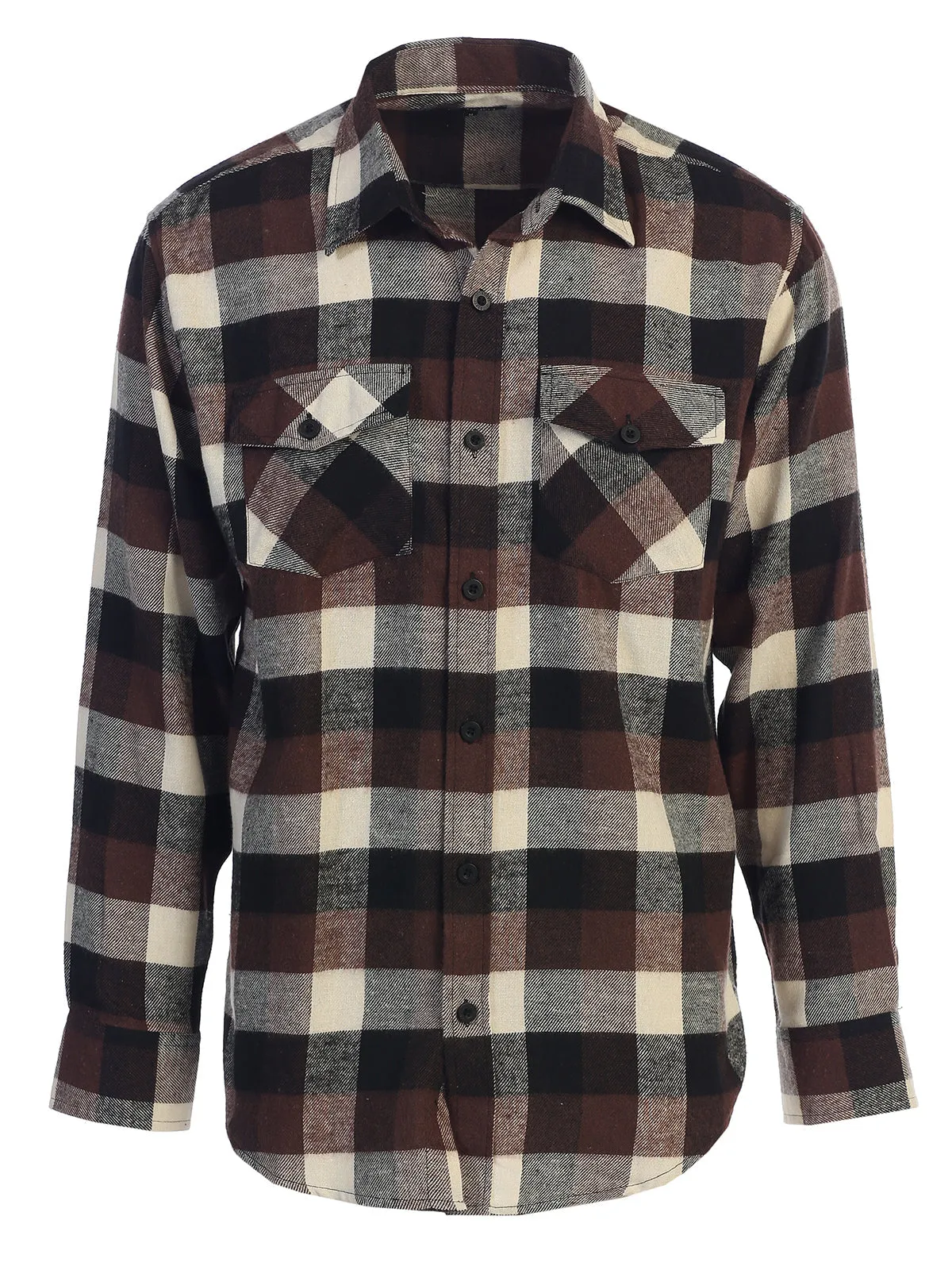 Men's Plaid Flannel Shirt, Size S