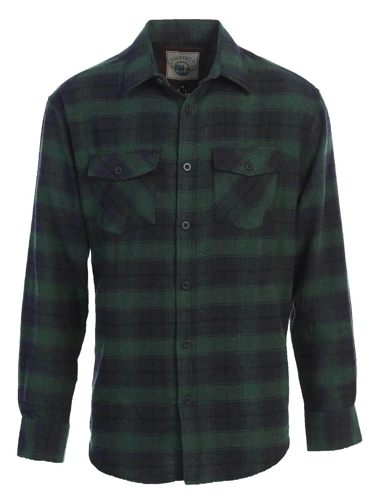 Men's Plaid Flannel Shirt, Size S