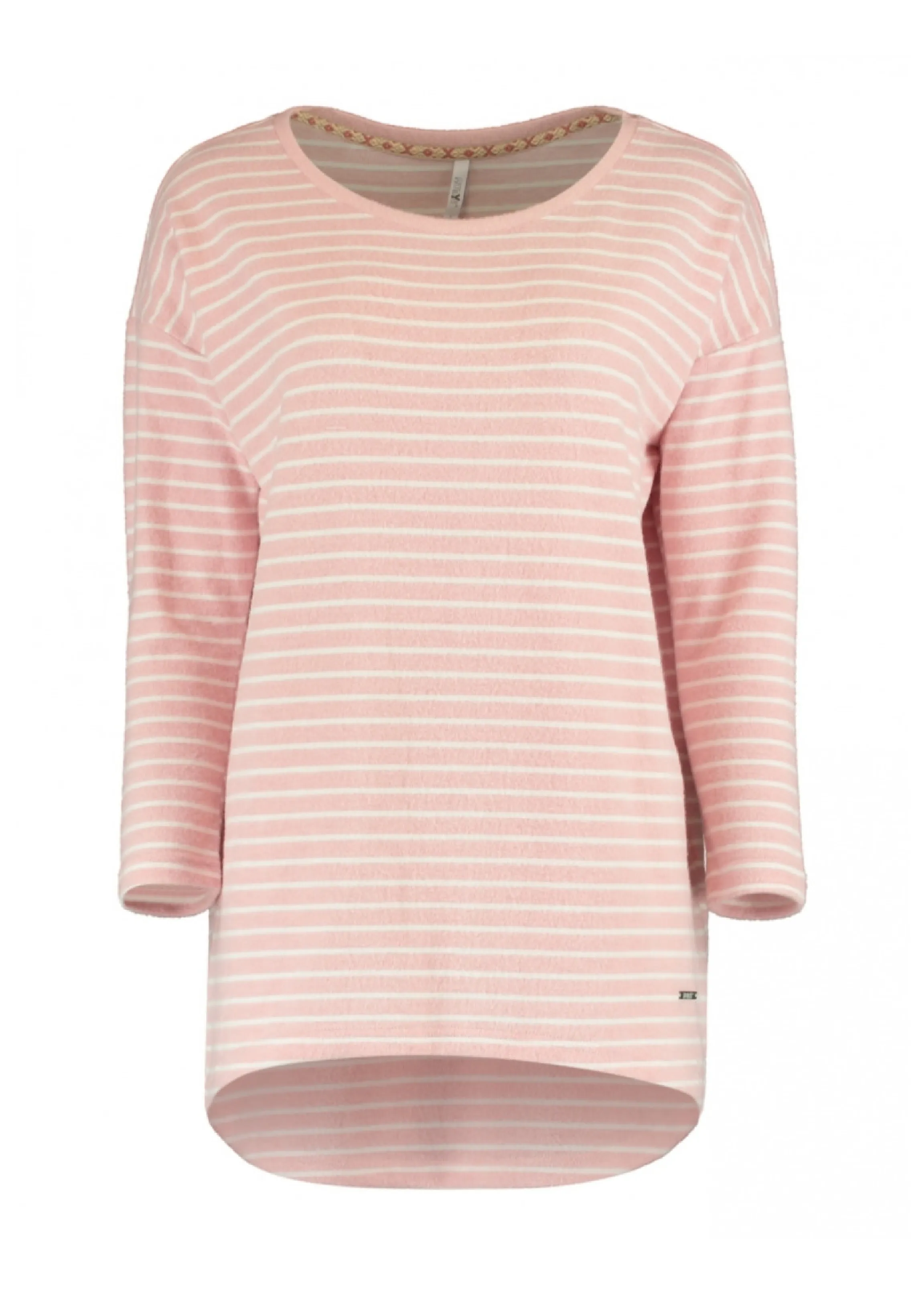 Mia Winter Rose Stripe Knit Top