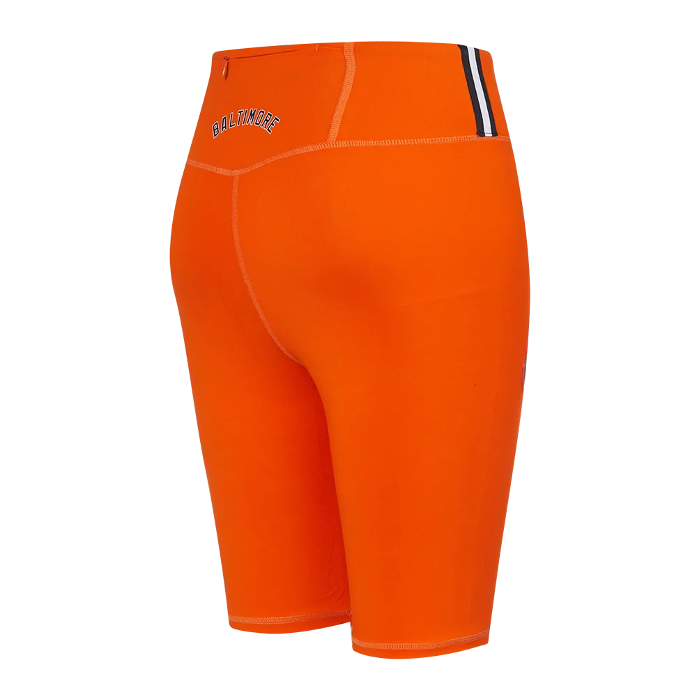 MLB BALTIMORE ORIOLES CLASSIC WOMEN'S BIKE SHORT (ORANGE)