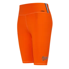 MLB BALTIMORE ORIOLES CLASSIC WOMEN'S BIKE SHORT (ORANGE)