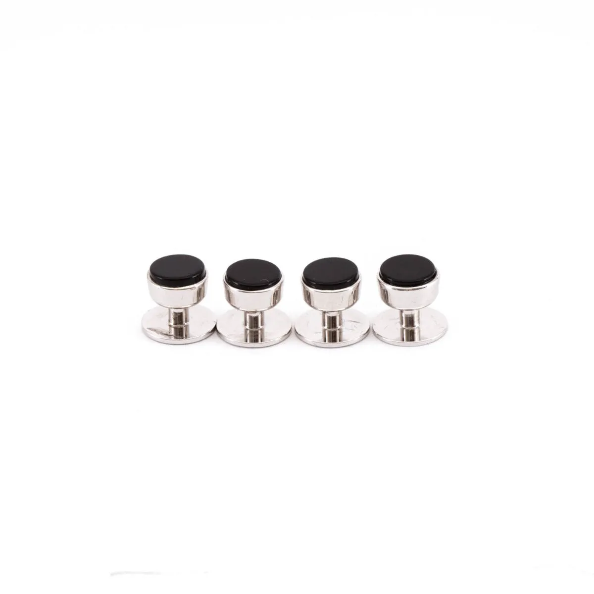 Onyx Sterling Silver Stud Set