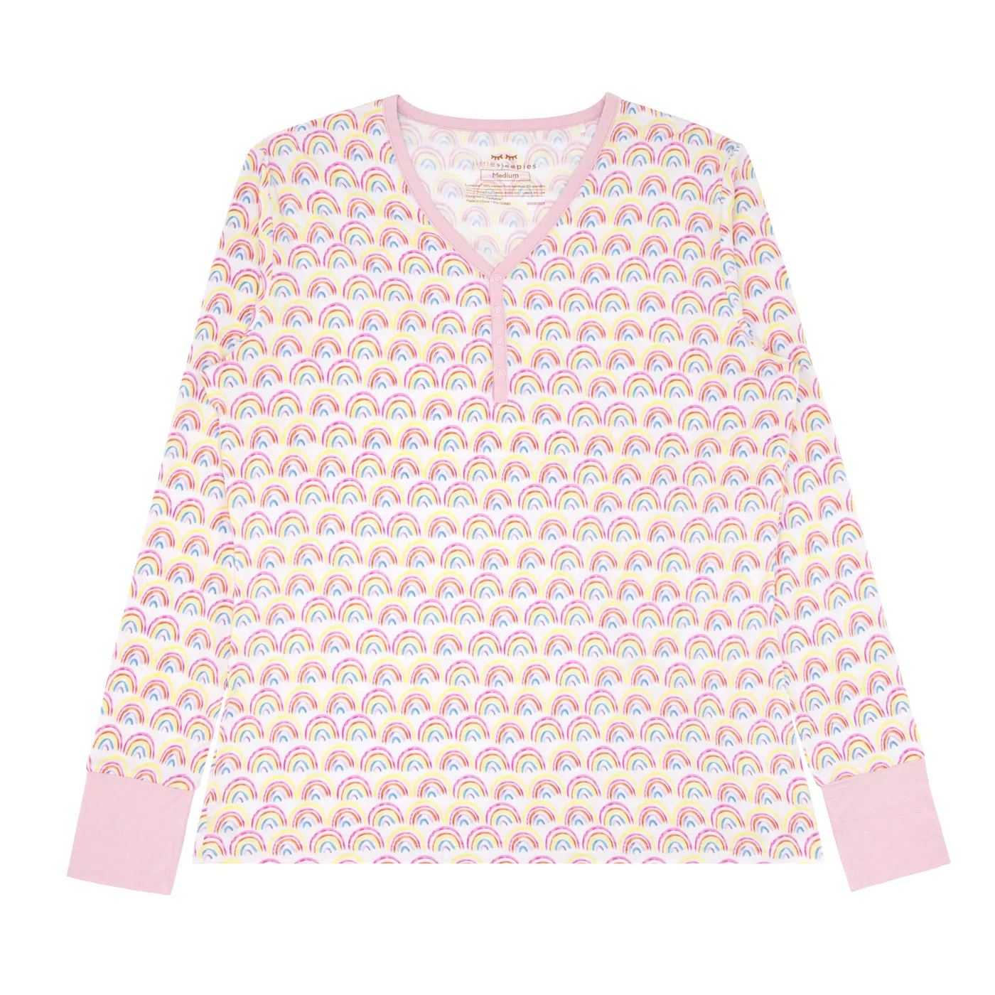 Pastel Rainbows Women's Pajama Top