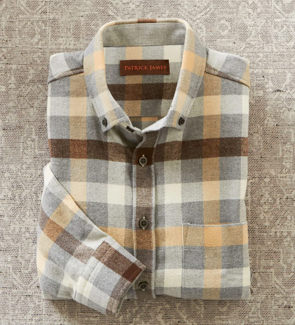 Patrick James Check Long Sleeve Flannel Shirt