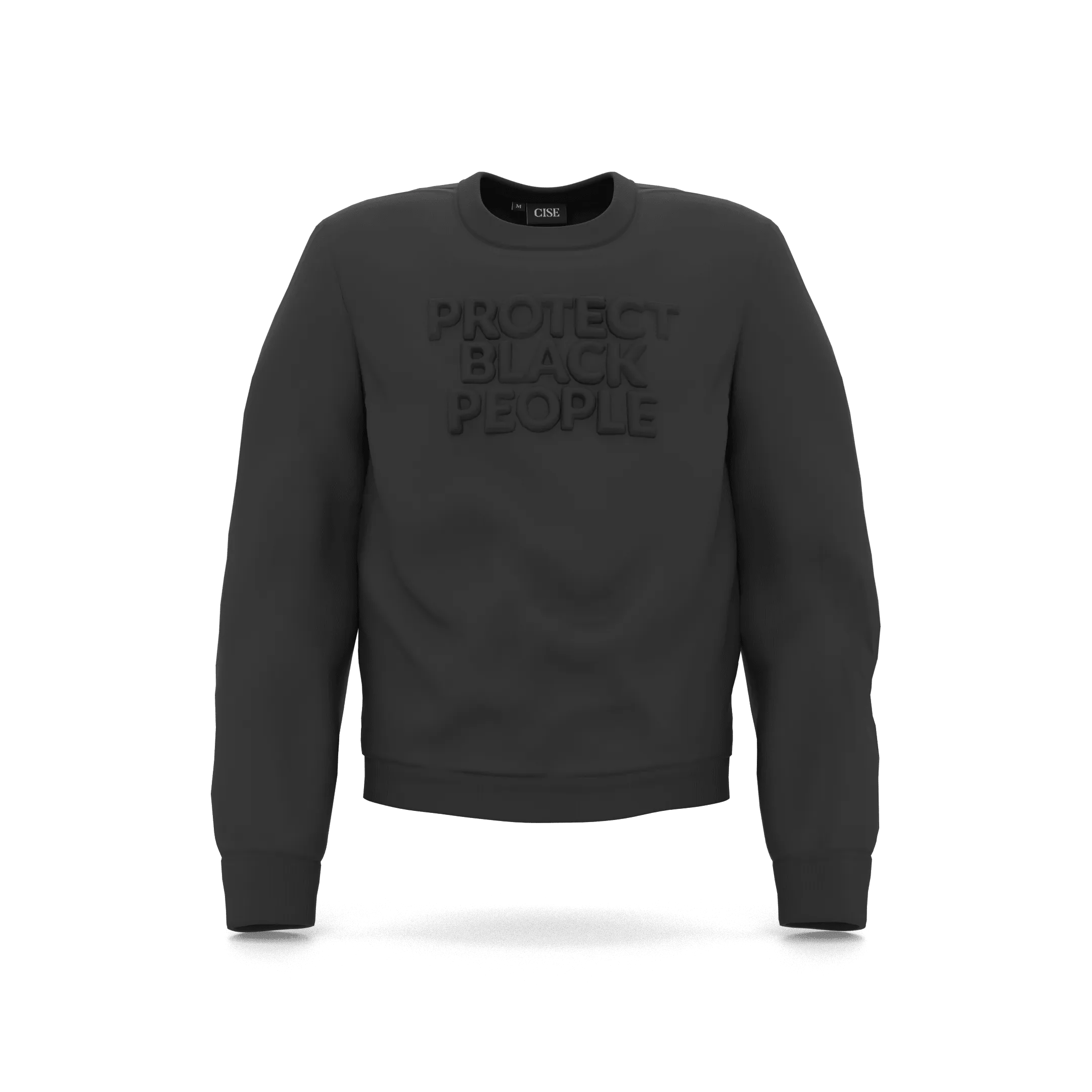 PBP - Crewneck Sweatshirt (Black) - 3D Embroidery