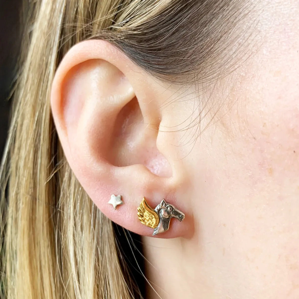 Pegasus Stud Earrings