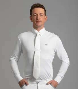 PEI Guilio Men's Long Sleeve Show Shirt - White