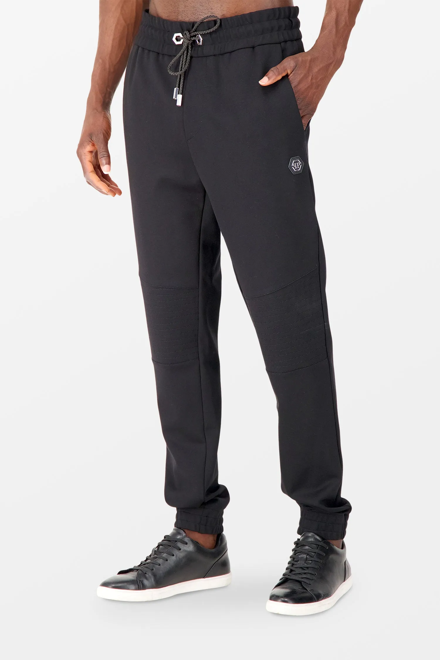 Philipp Plein Black Elegant Long Trousers