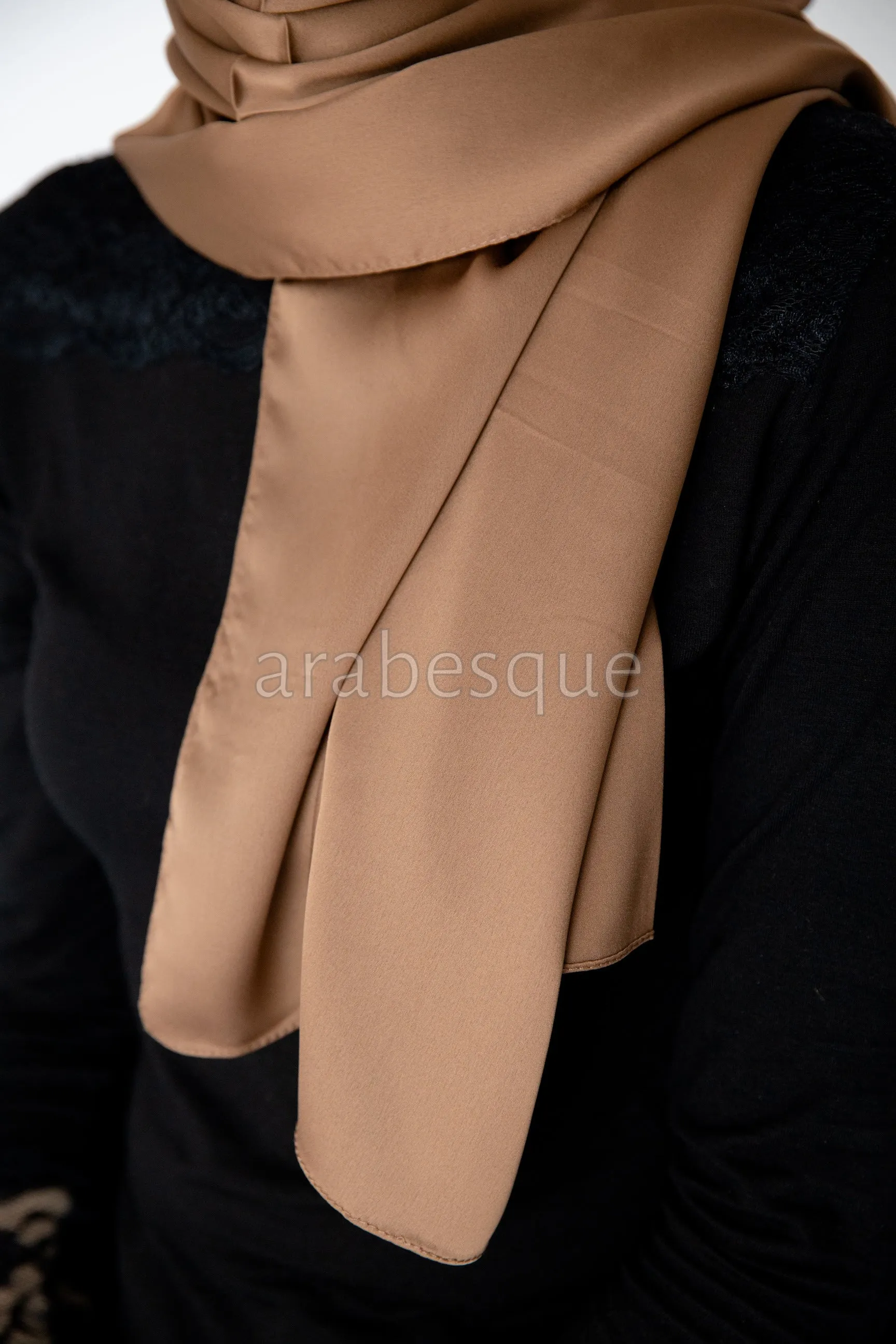 Premium Karaca Plain Satin Long Hijab