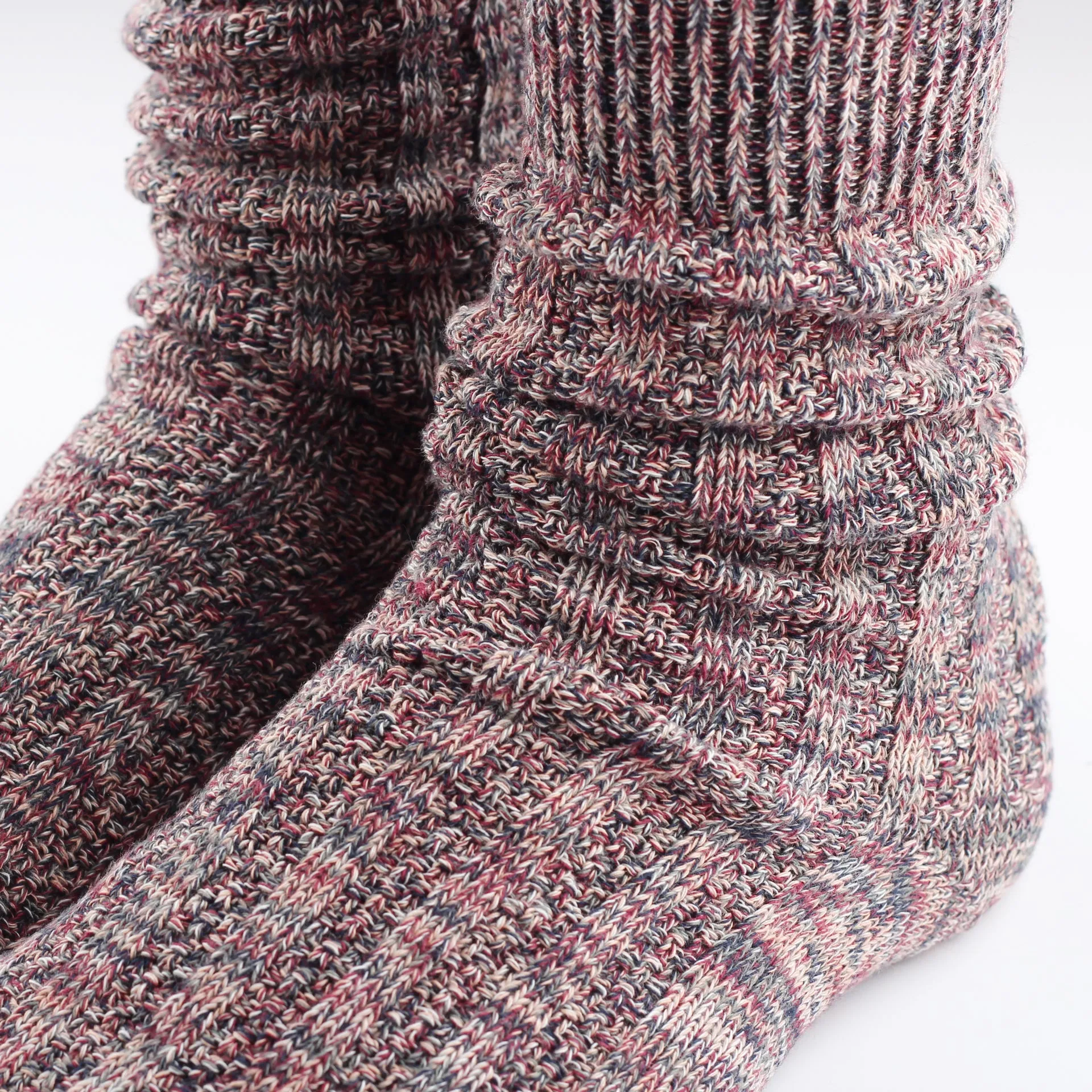 Relax Schooner Knit Supermelange Socks Navy / Red Wine / Army / Light Salmon / Off White