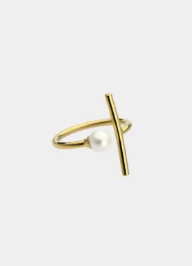 Ring | Paisley Pearl | 18K Gold Plated