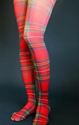 Royal Stewart Tartan Plaid Printed Art Tights