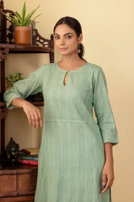 Sage Lace Kurta