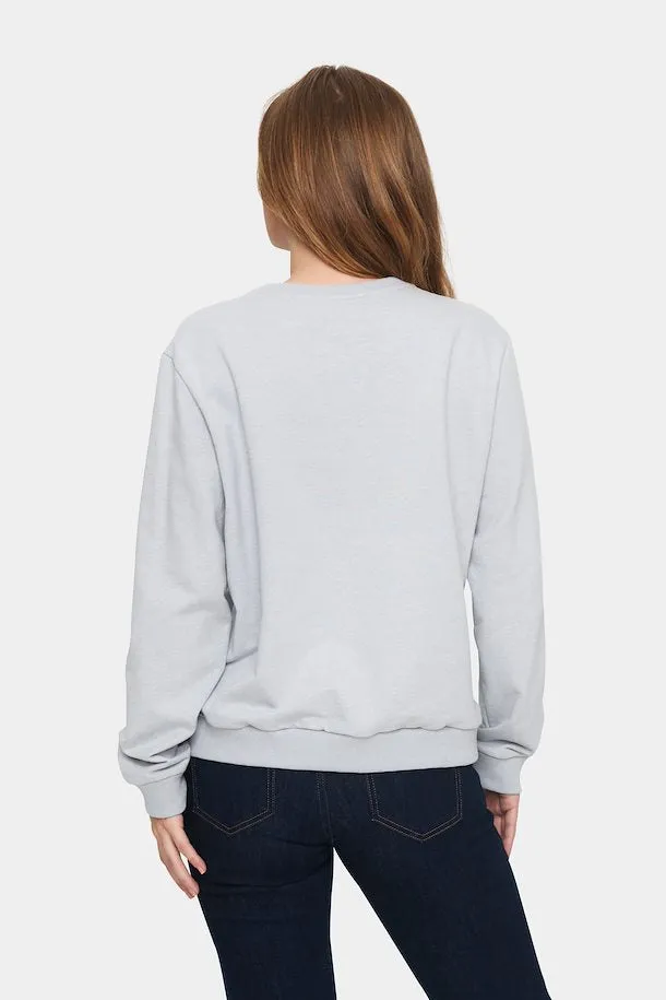 Saint Tropez Fanile Sweatshirt - Pearl Grey Melange