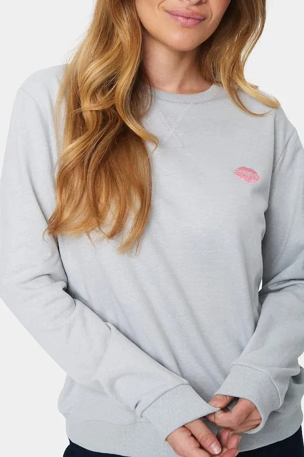 Saint Tropez Fanile Sweatshirt - Pearl Grey Melange