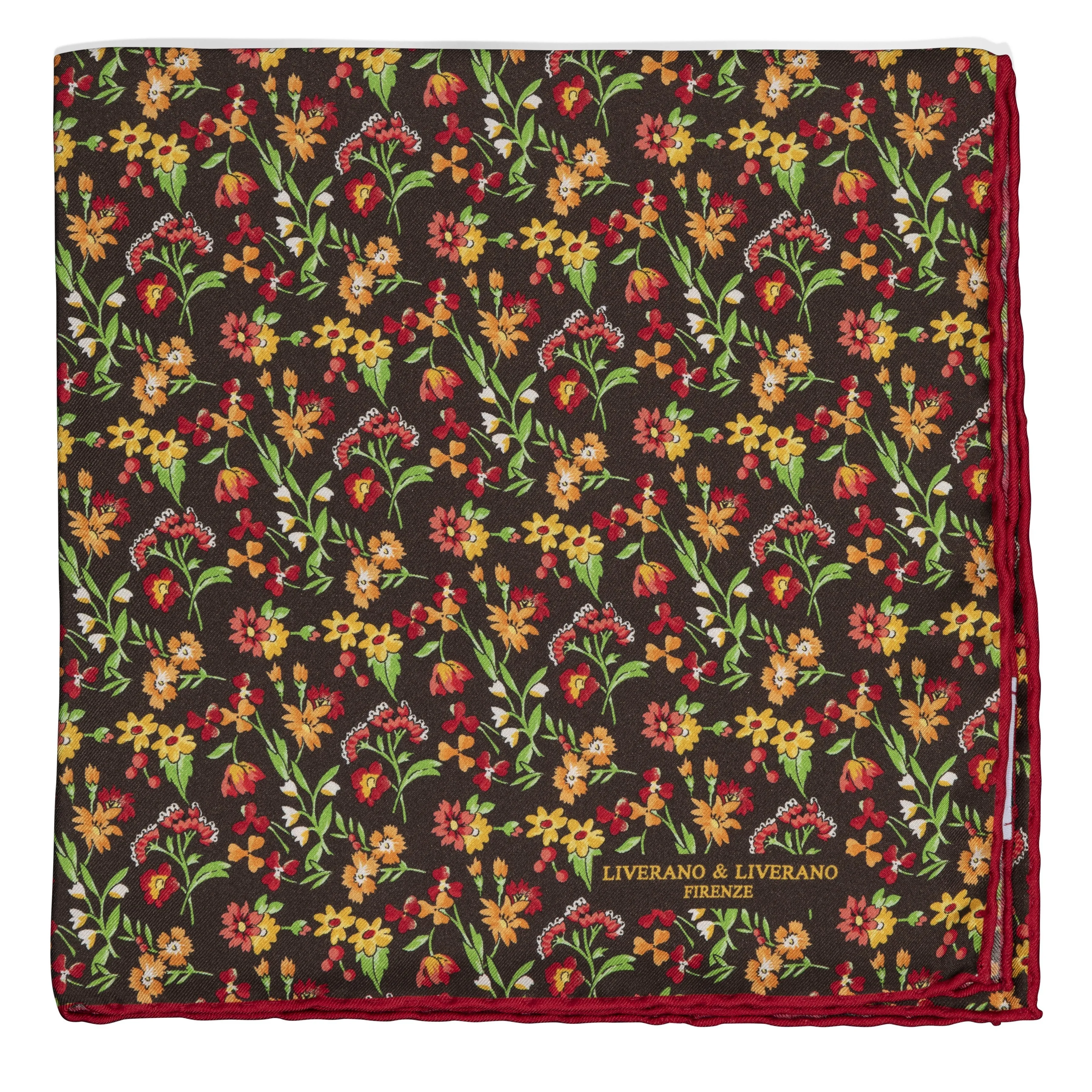 Silk Flower Pocket Square