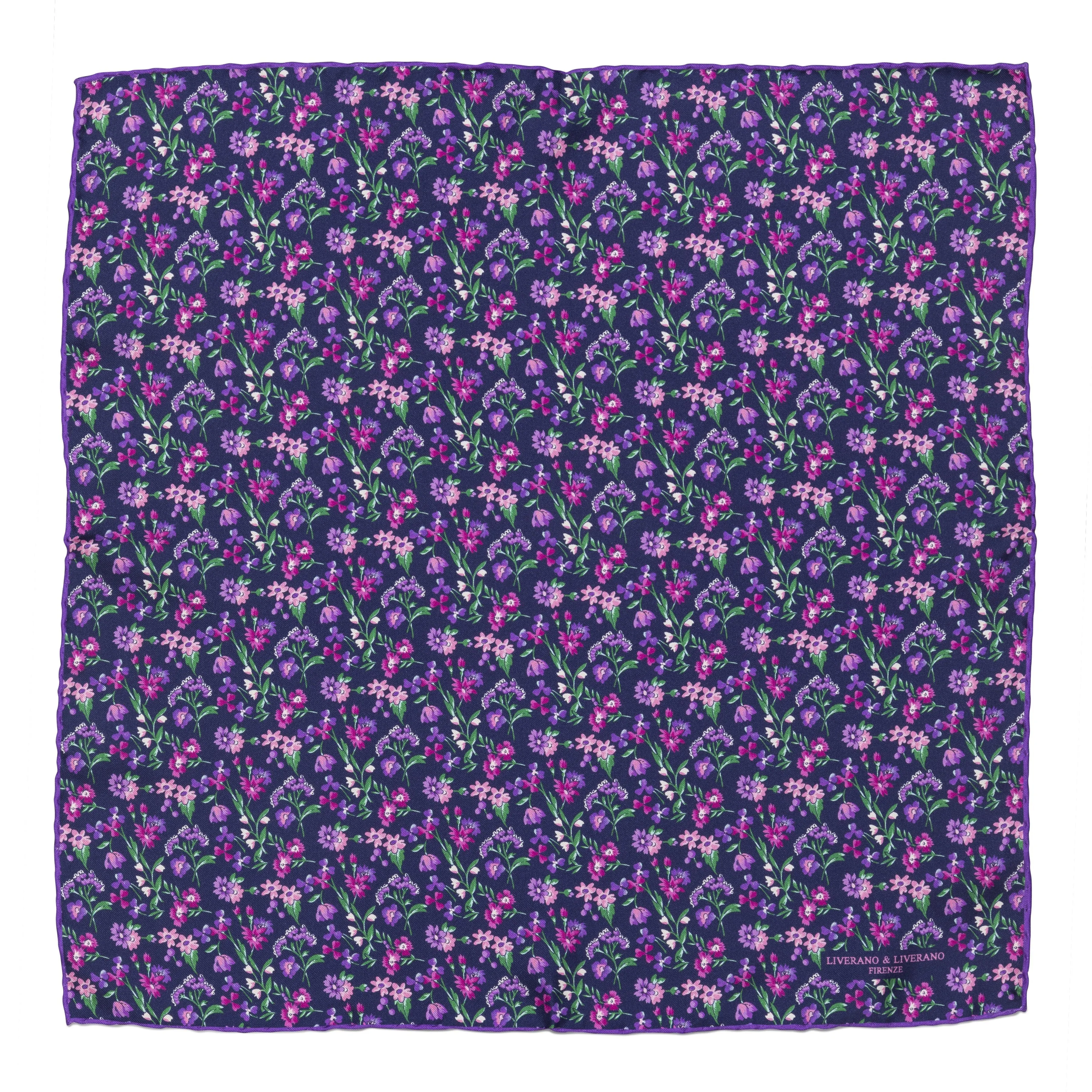 Silk Flower Pocket Square