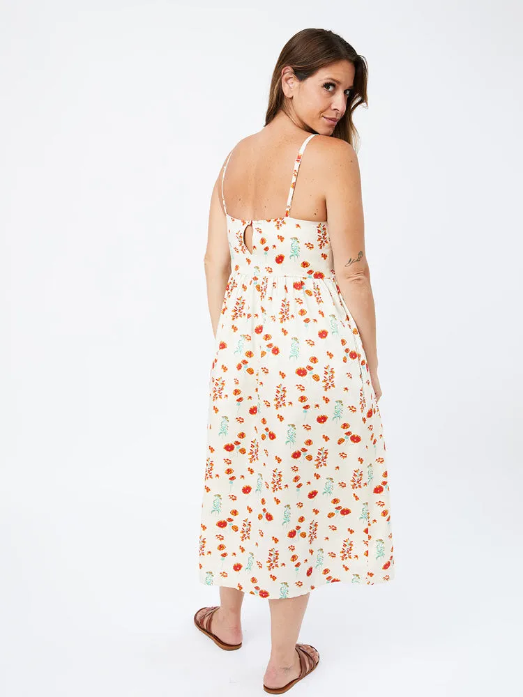 Sofia Midi Dress - Botanical Dawn