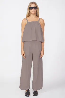 Stateside Voile Wide Leg Trouser in Twig