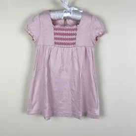 Tartine et Chocolate Short Sleeve Pink Dress 90 cm