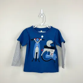 Tea Collection Blue Motorcycle Tee 4-5