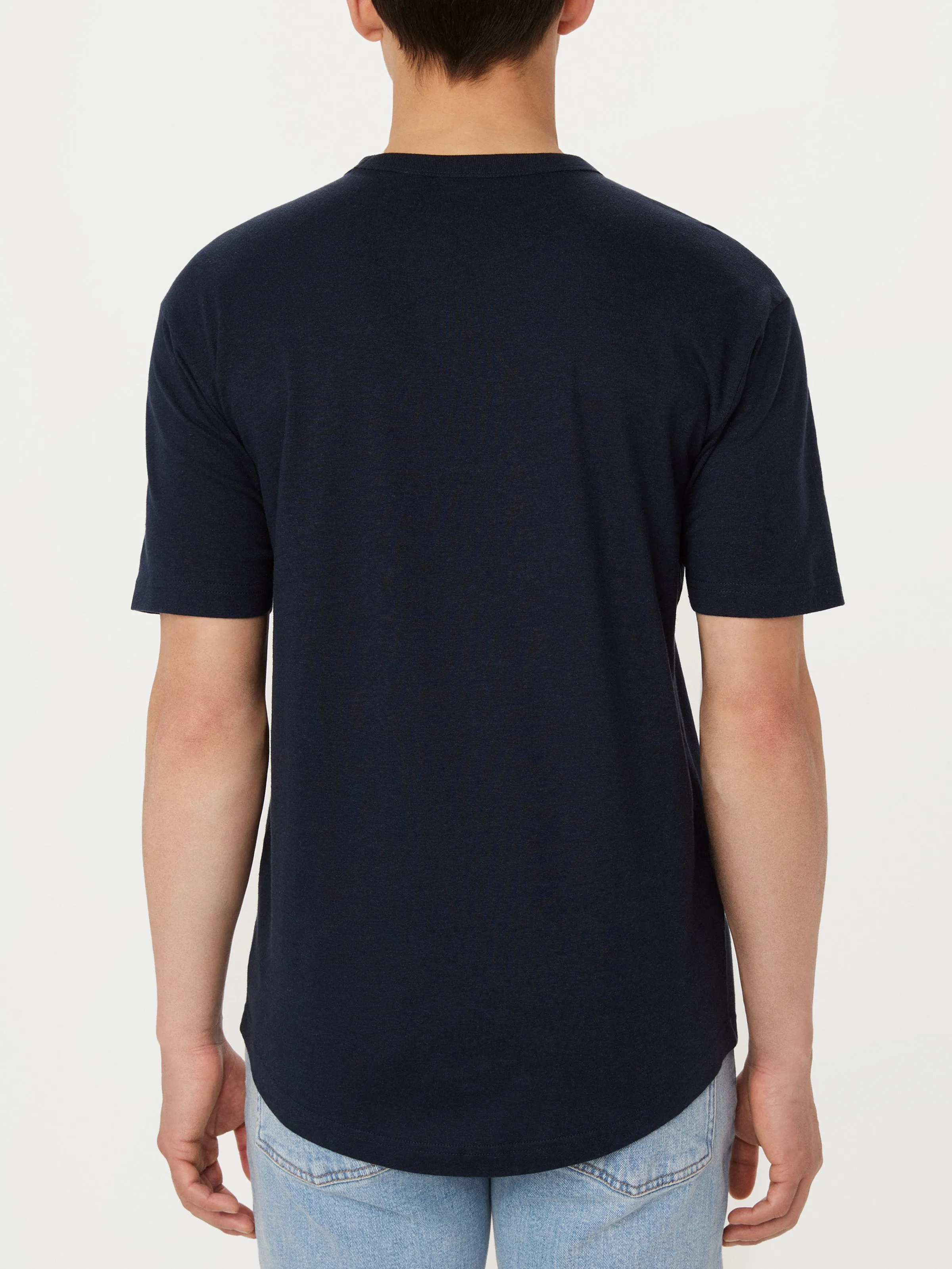 The Relaxed Hemp T-Shirt in Deep Blue