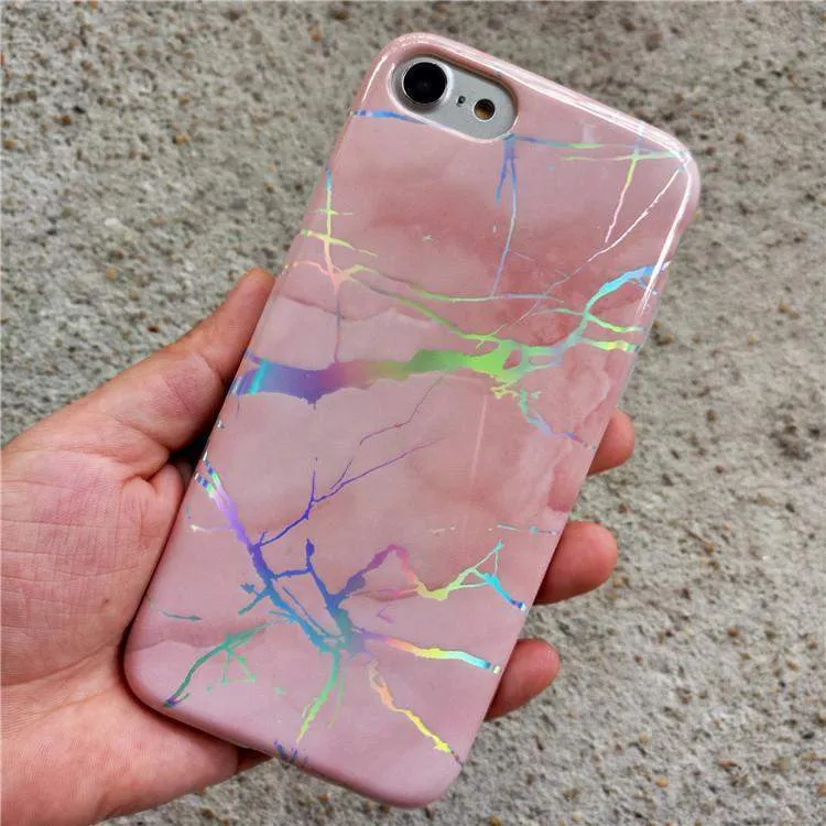 You're the Cutest | Pink Marble Holo Case